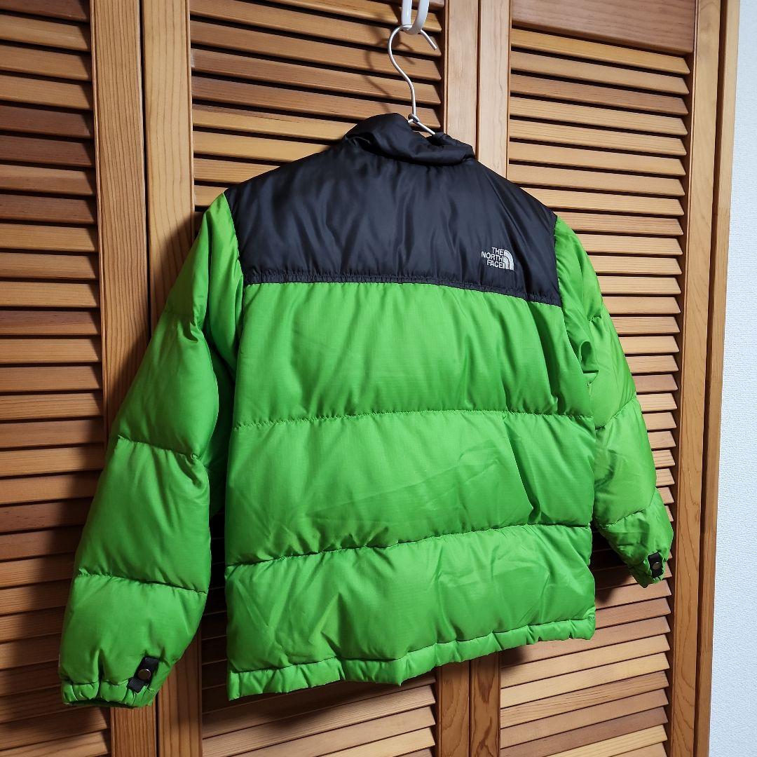 希少THE NORTH FACEノースフェイスグリーンヌプシダウンジャケット