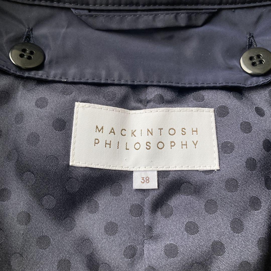 極美品✨マッキントッシュフィロソフィー　ダウンライナー　ステンカラー　ネイビー