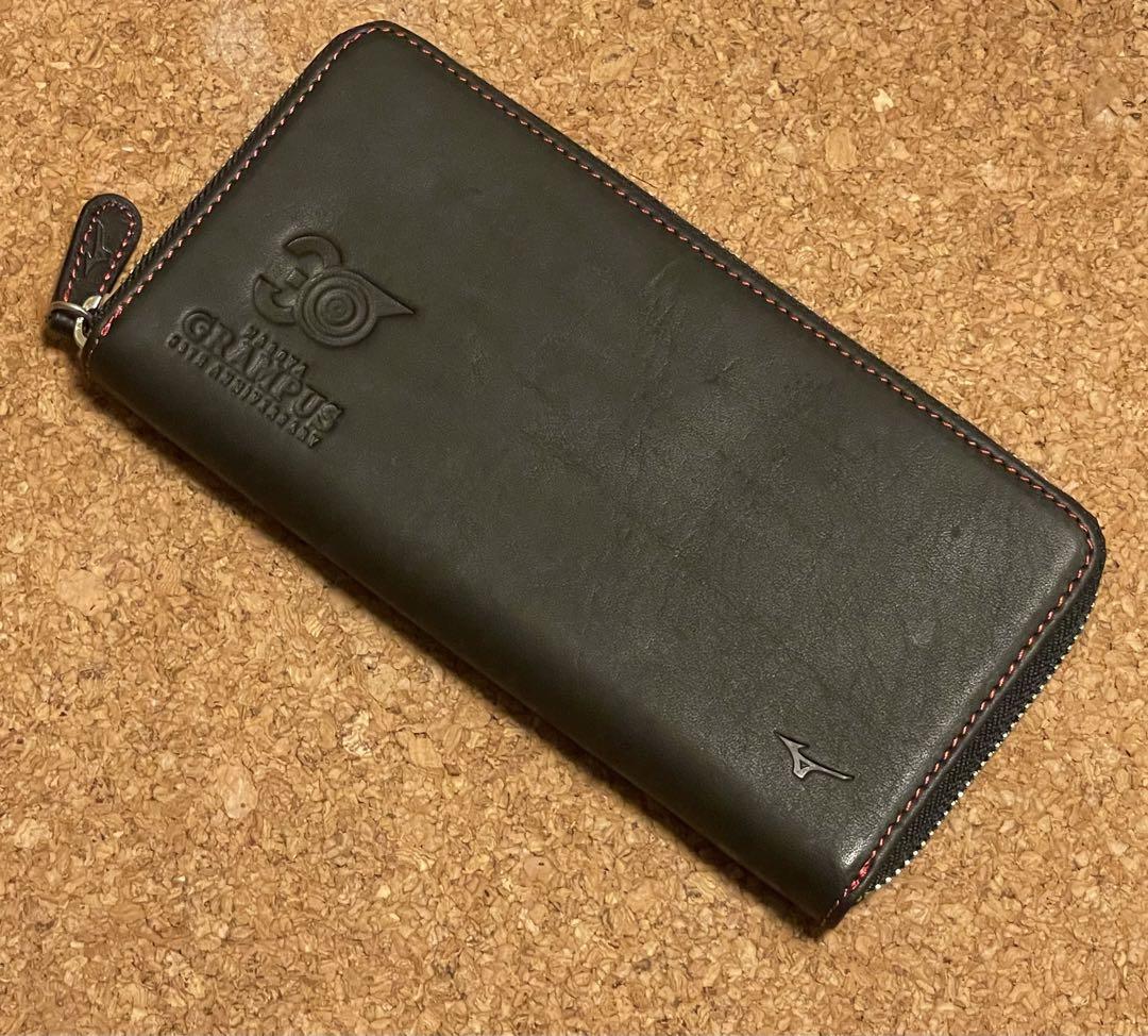 ◆感謝価格◆希少品◆名古屋グランパス◆30th◆ミズノ◆グローブレザー長財布◆