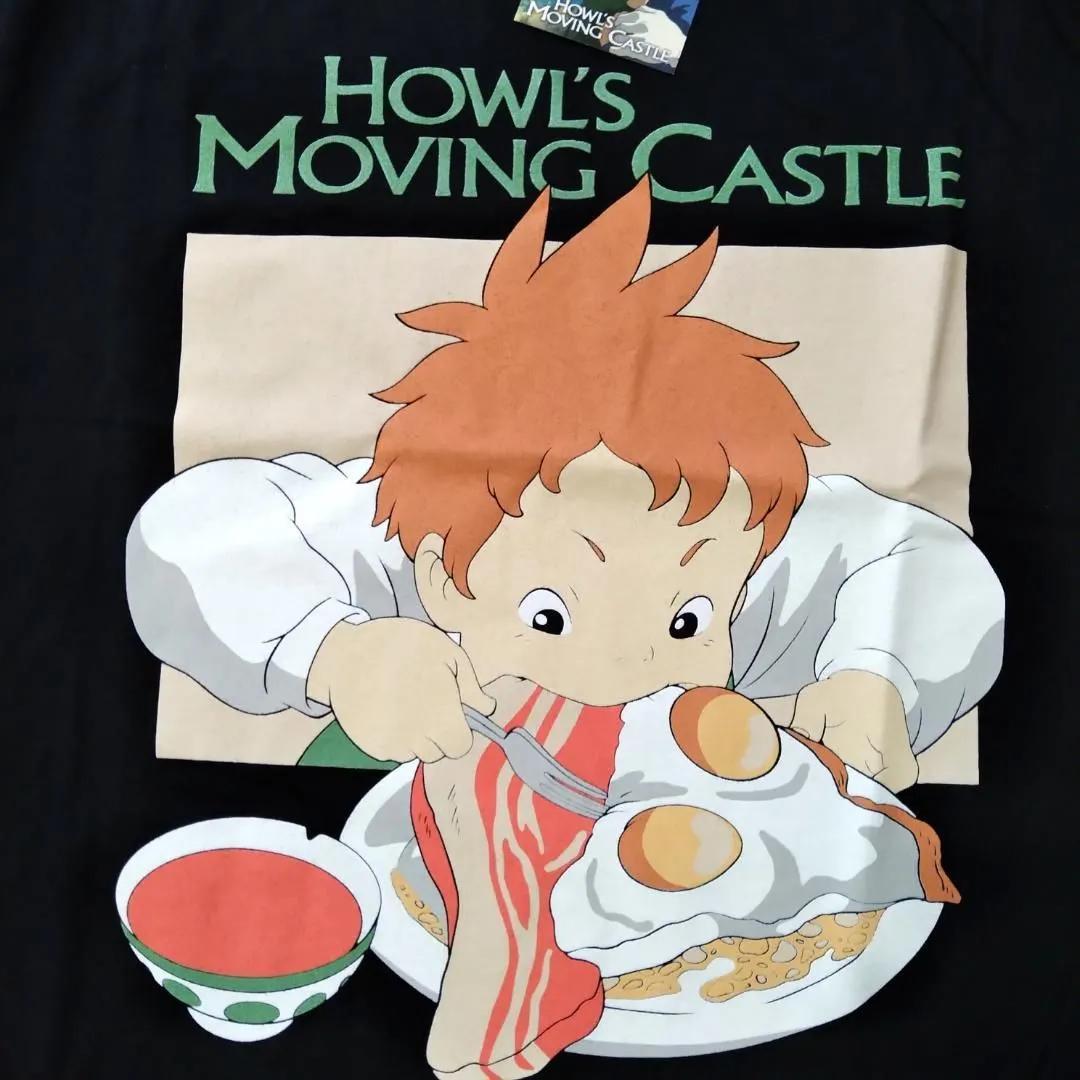 ハウルの動く城 Tシャツ L 黒 マルクル ジブリ ムービー 映画
