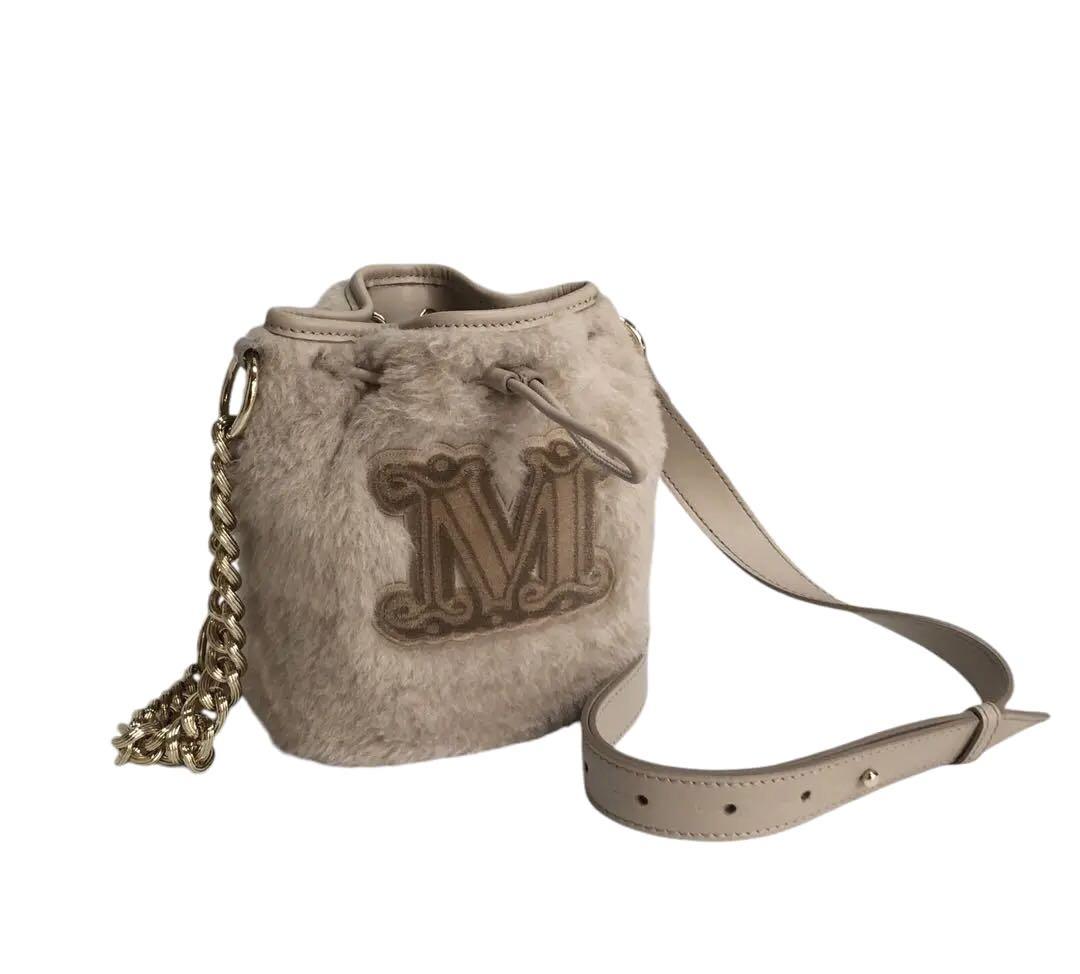 【最終価格】✨Max Mara✨テディベア✨バケットバッグ✨Mロゴ✨国内正規品