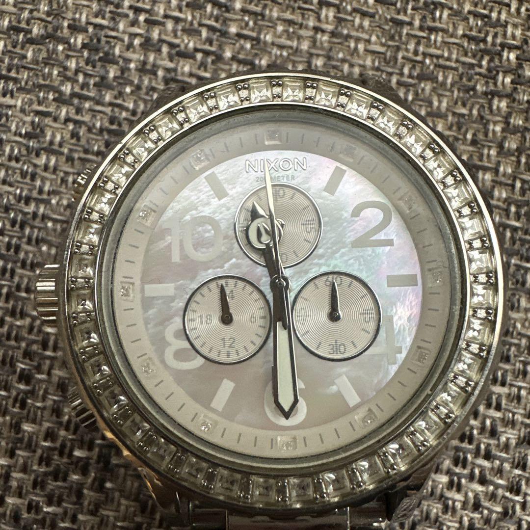 Nixon クロノグラフ 時計 シルバー