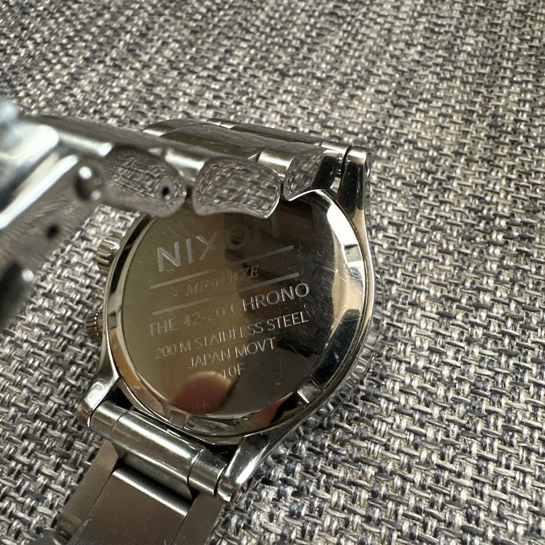 Nixon クロノグラフ 時計 シルバー