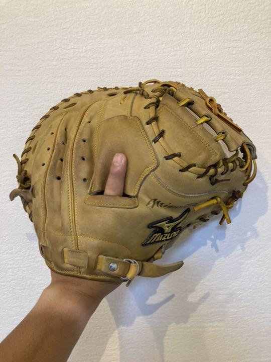 オレンジ系【おトク】 ミズノプロ 即戦力 硬式 キャッチャーミット