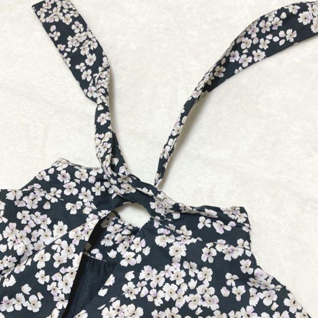 美品 マーレット Astell Dress ワンピース 桜 花柄 リボン S