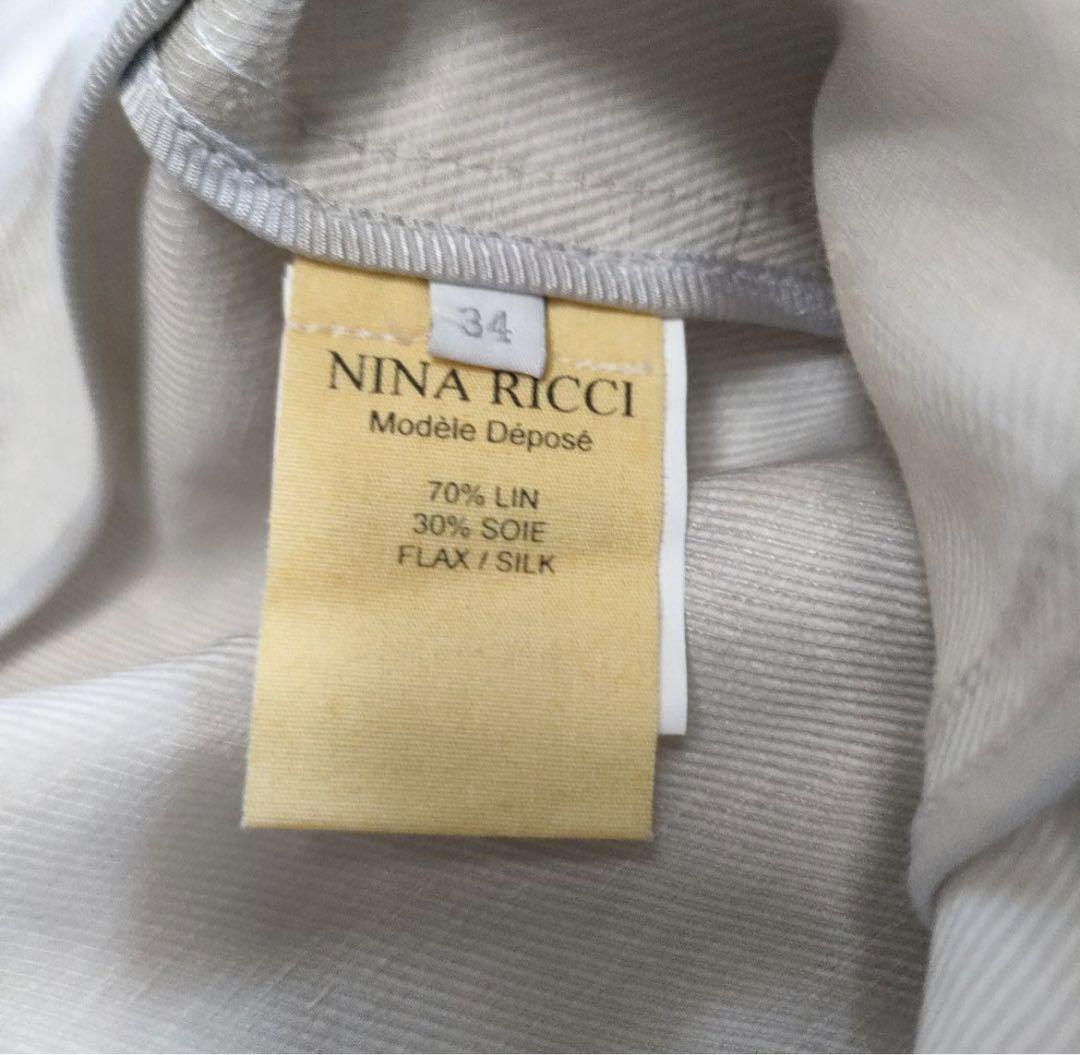 人気特価 NINA RICCI シルクリネンキャミワンピース ニナリッチ ワンピース