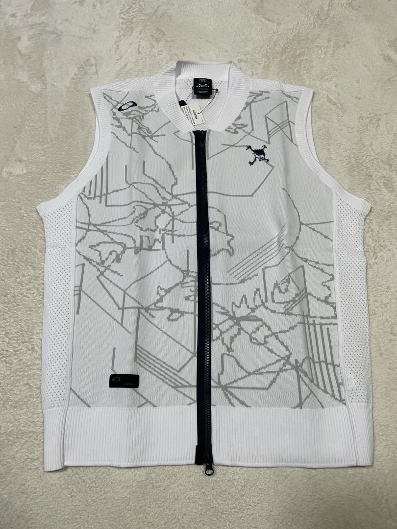 新品 オークリースカル VECTOR SWEATER VEST ベスト 白 XL