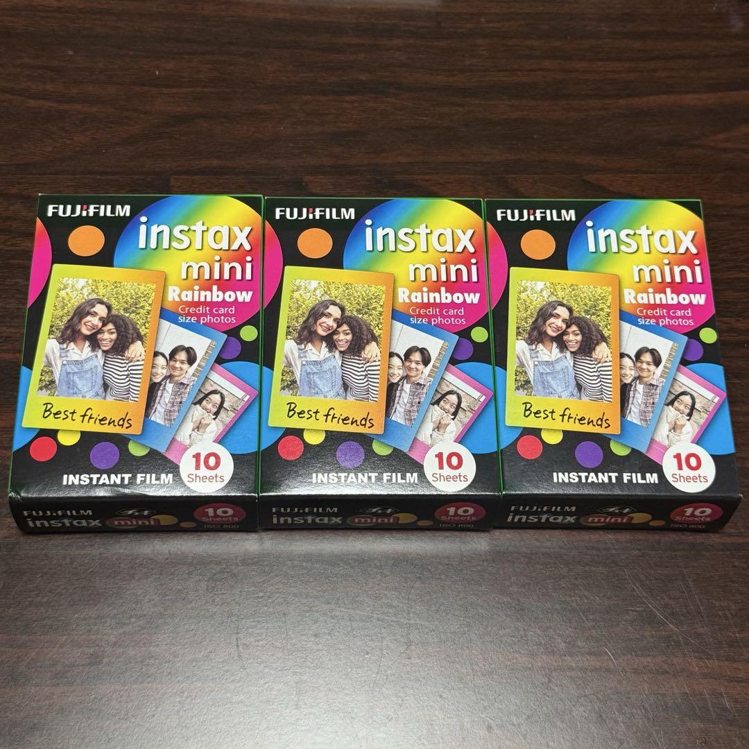 FUJIFILM instax mini用フィルム レインボー 30枚