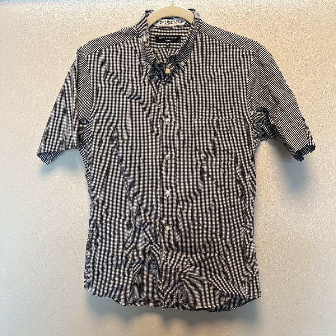 COMME des GARCONS 半袖シャツ XS ギンガムチェック