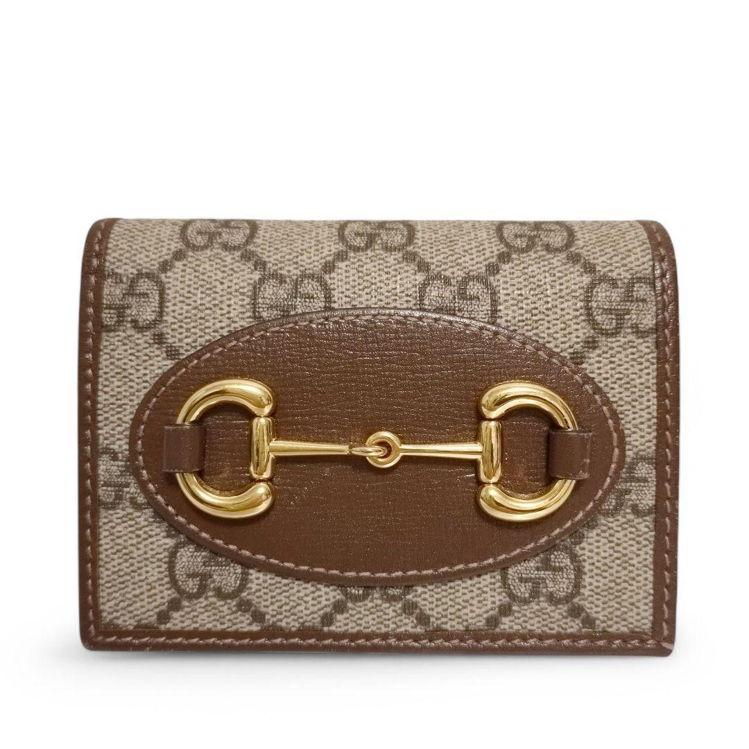 【現行品】 GUCCI ホースビット 1955 ミニウォレット コイン&紙幣入