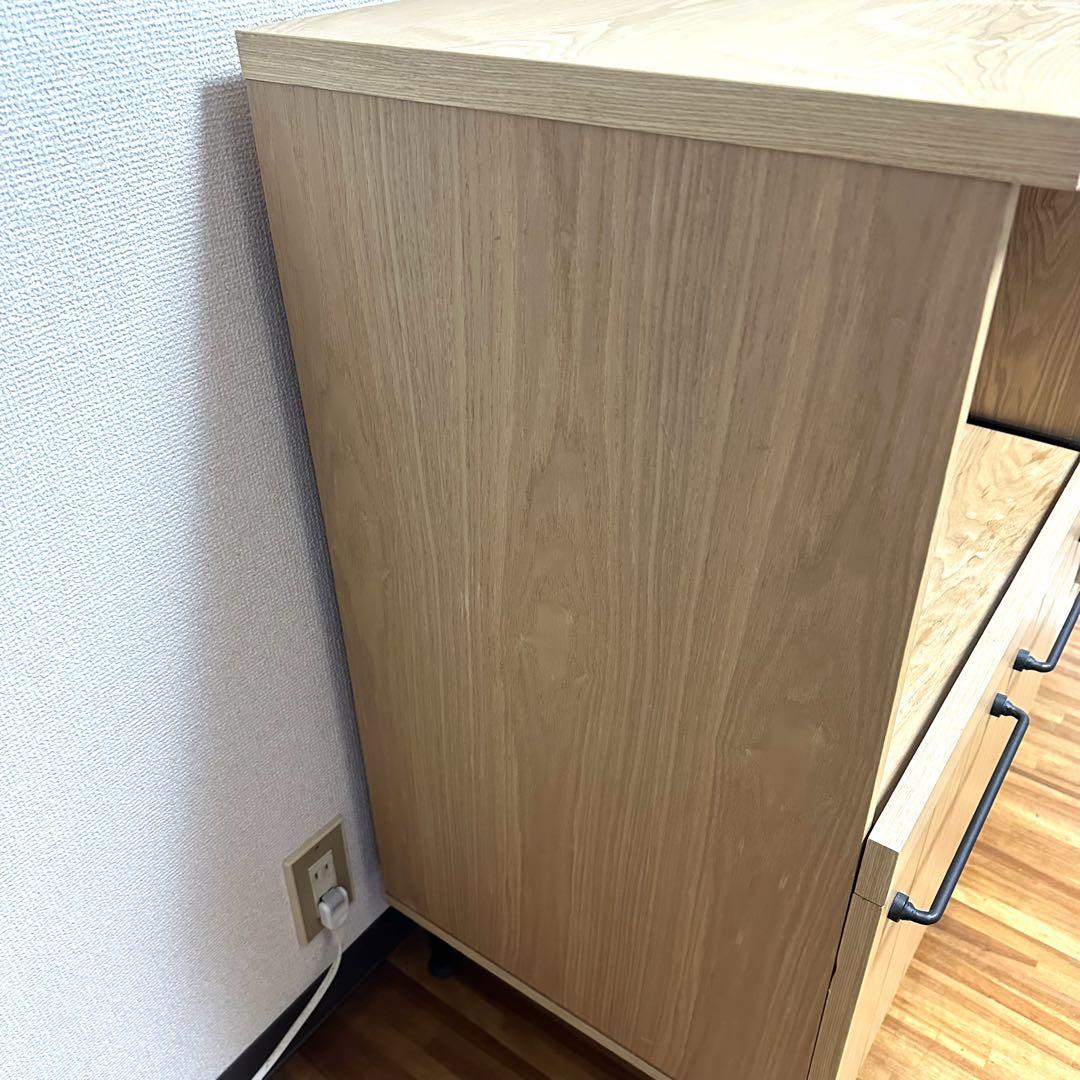 キッチンボード スライド棚 ナチュラル カウンターキッチン