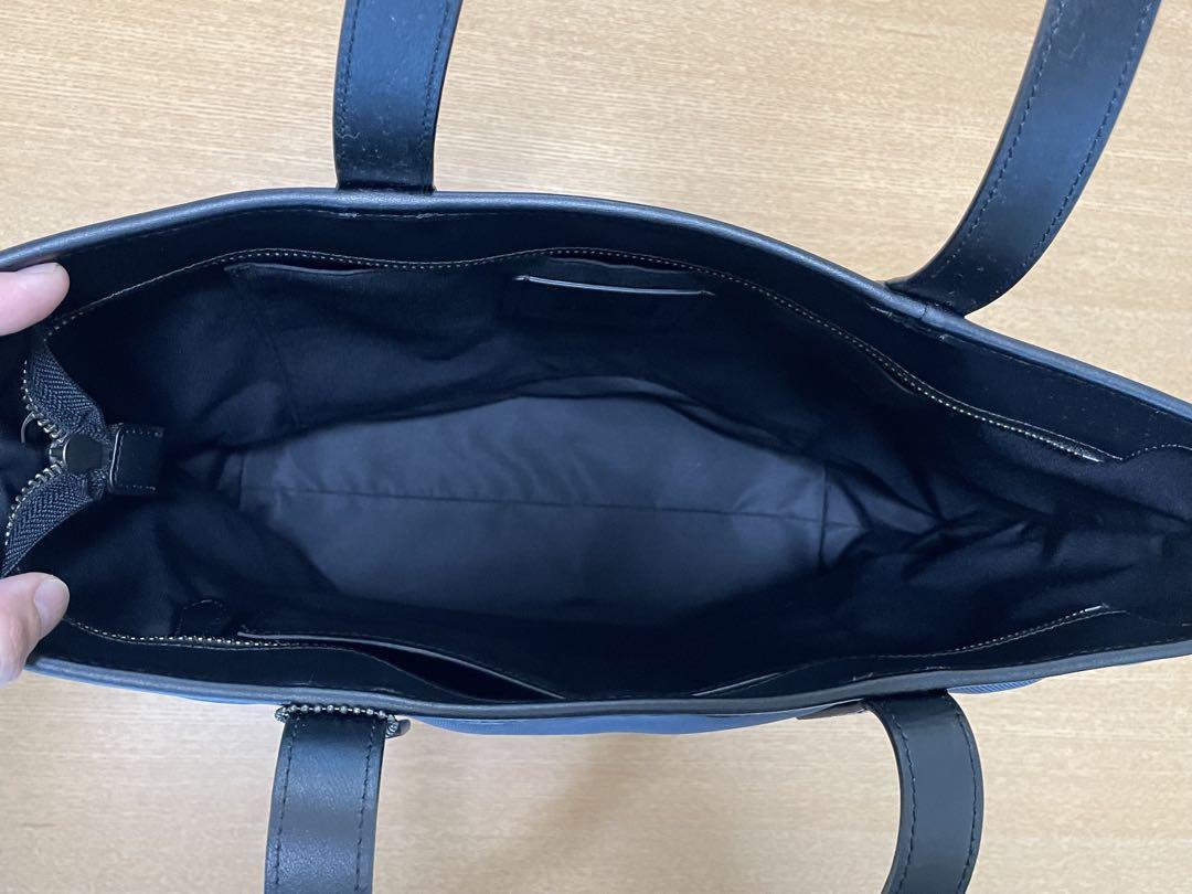 超美品　COACH トートバッグ　ネイビー　F36812 アウトレット品