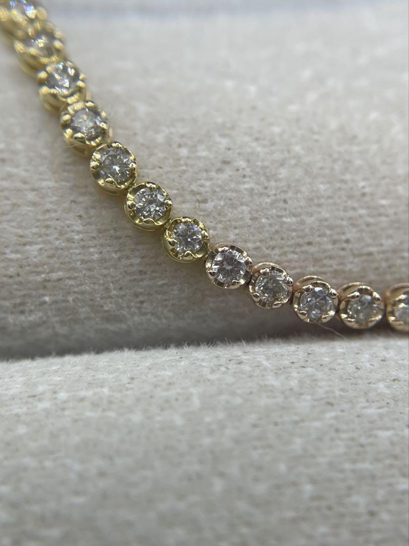 最終交渉可JC186★高級 ダイヤモンド1ct スリーカラー テニスブレスレット