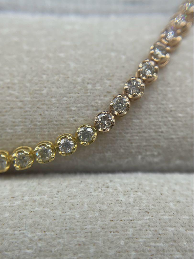 最終交渉可JC186★高級 ダイヤモンド1ct スリーカラー テニスブレスレット