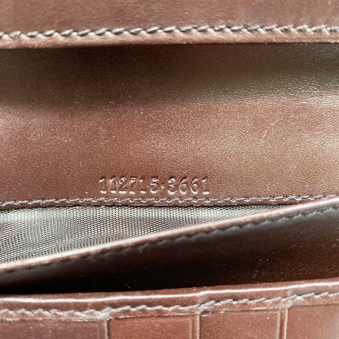 GUCCI 長財布 ブラウン レザー rVRYj-m18332339293 グッチ シマライン ダブルホック 代引不可