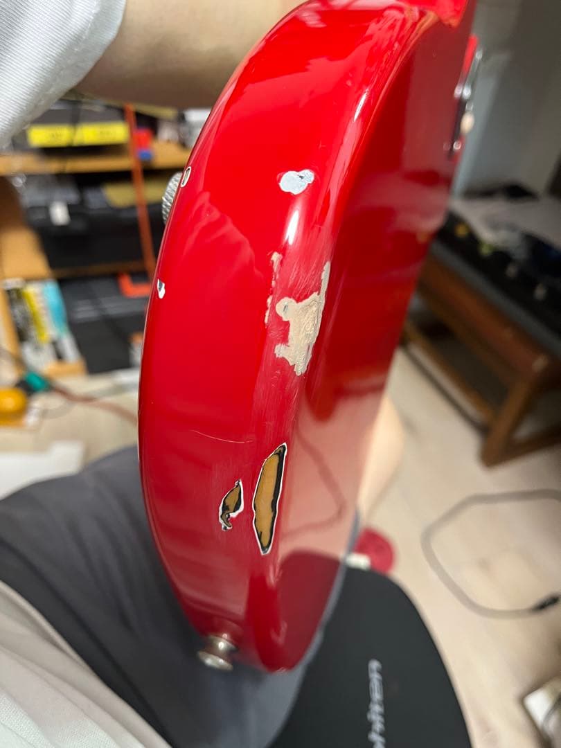 【再整備品】ノーブランド コンポーネント プレベ レッド 赤 メイプル指板 【再整備品】ノーブランド コンポーネント プレベ レッド 赤 メイプル指板