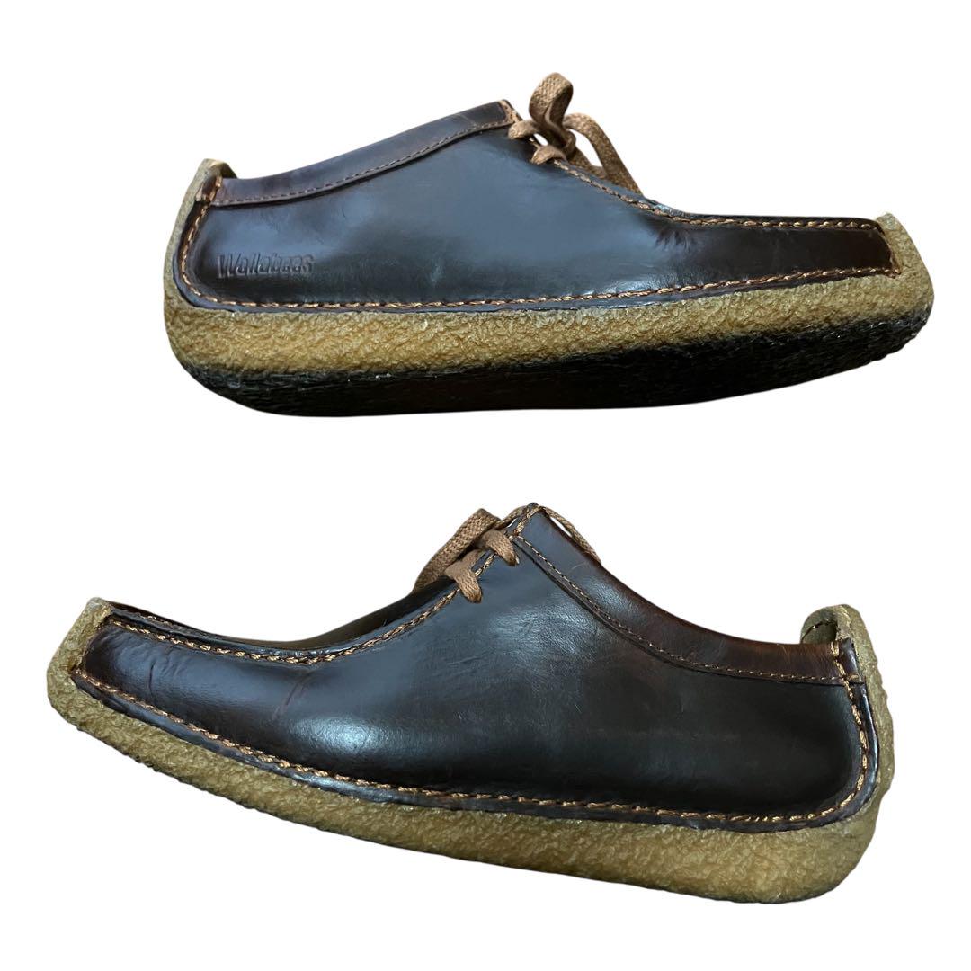 美品　CLARKS ORIGINALS クラークス　ナタリー　ワラビー　レザー Natalie / メンズ ナタリー （ブラックレザー） -Clarks
