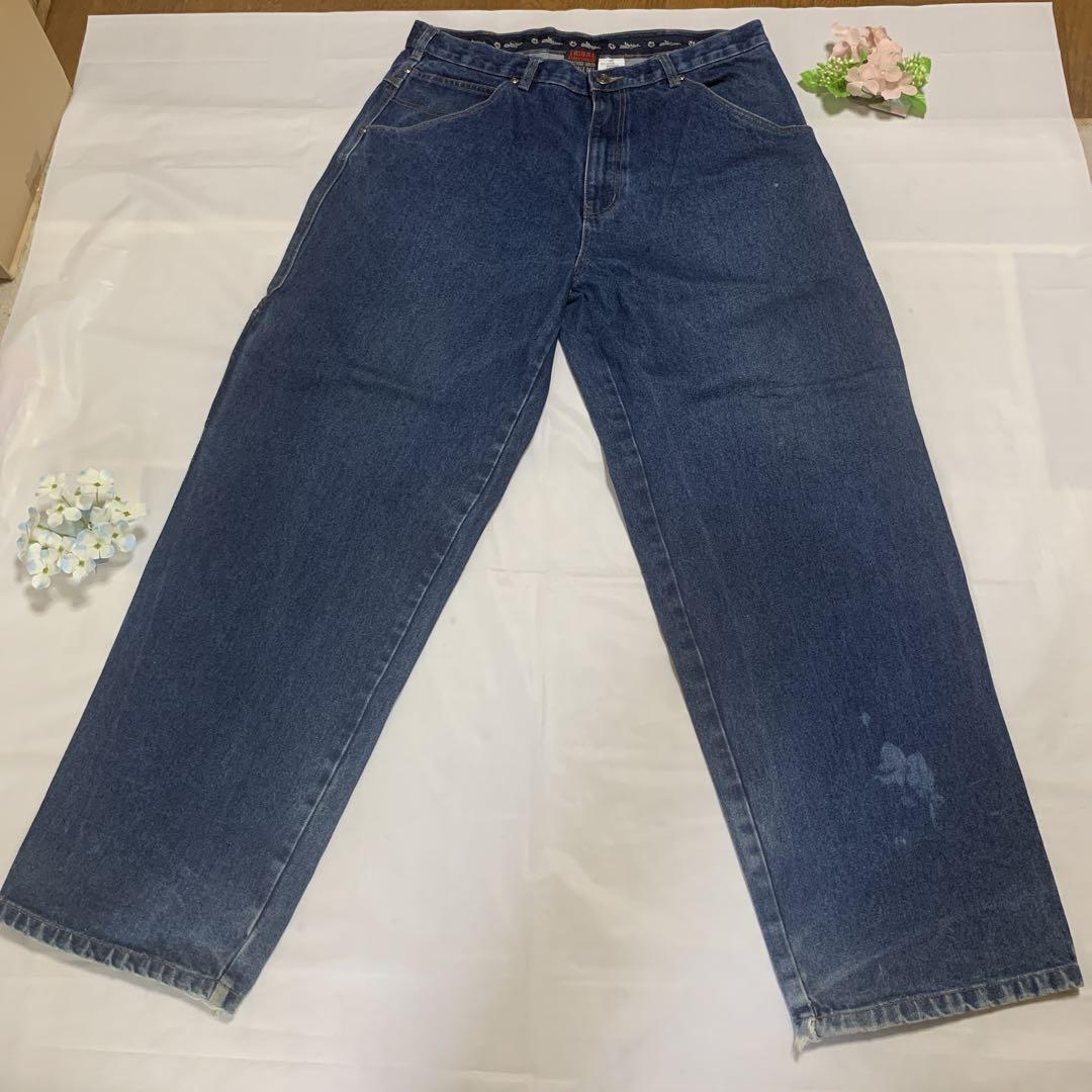 TRIBAL トライバル　ワイドレッグデニム 36