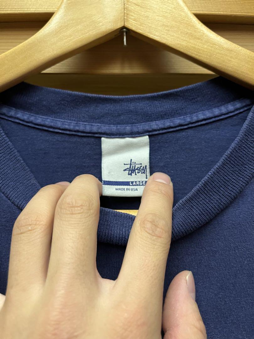 STUSSY ネイビー 長袖カットソー