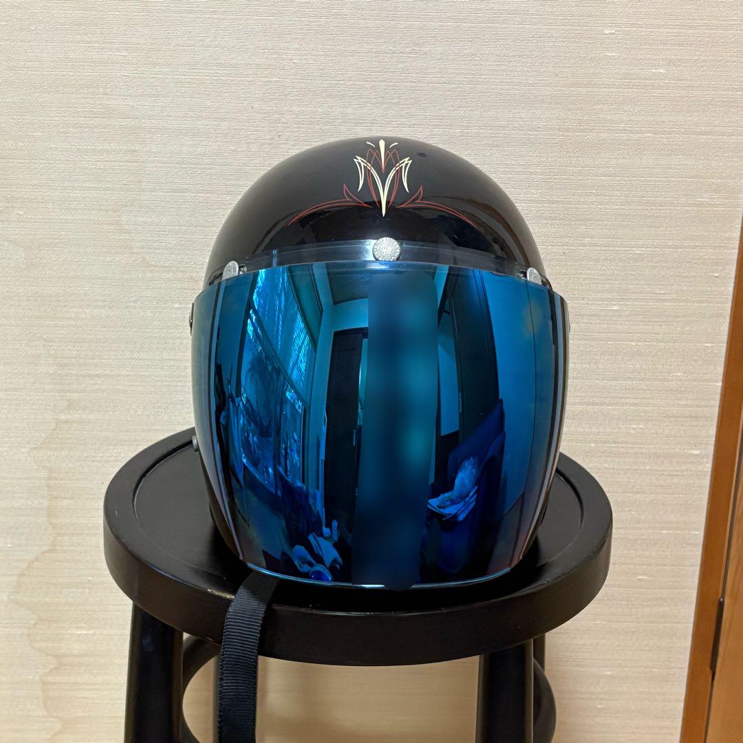 【57〜61cm】ヘルメット　ダムトラックス　シールド付き