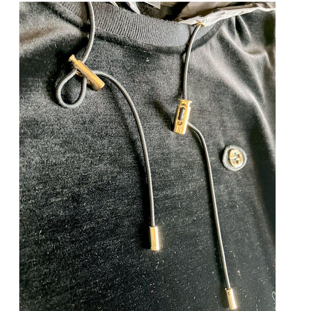 美品】GUCCI ドッキングワンピース ベロア 切替 インター