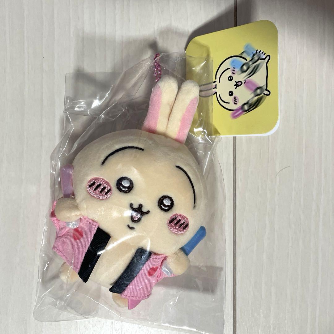 ちいかわ オタ活 うさぎマスコット うちわ ペンライト 2点セット ちいかわ - ちいかわ オタ活 うさぎマスコット うちわ&ペン