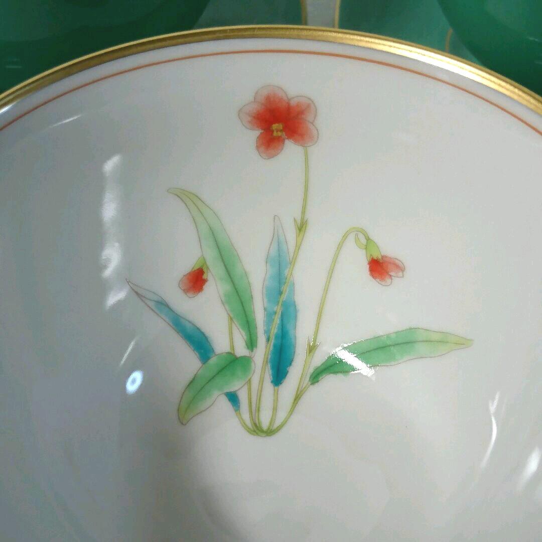 香蘭社 茶托 5客 他1点 bXDu0-m18337225496 草花 湯呑み 定番好評