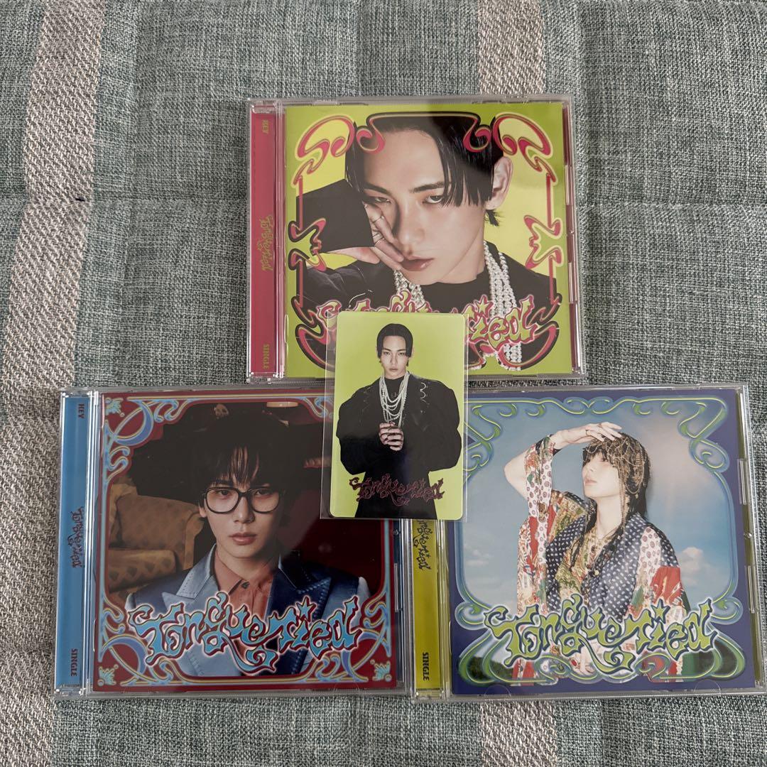 【SHINee・KEY】『Tongue Tied』(4形態セット＋特典トレカ)① SHINEE KEY JAPAN Tongue Tied CD 
