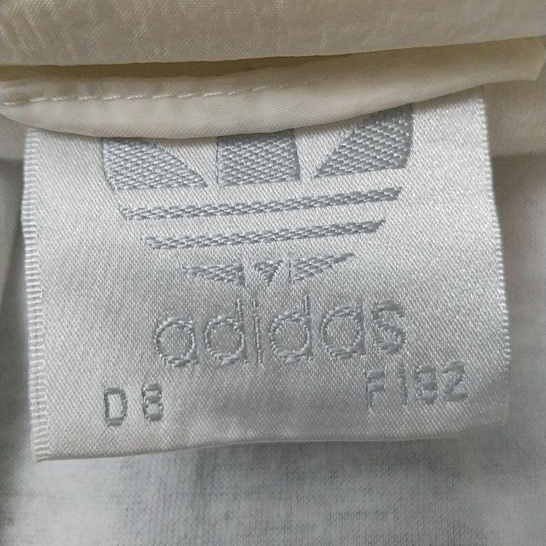 希少サイズ☆80s アディダス 刺繍ロゴ フード収納 ナイロン