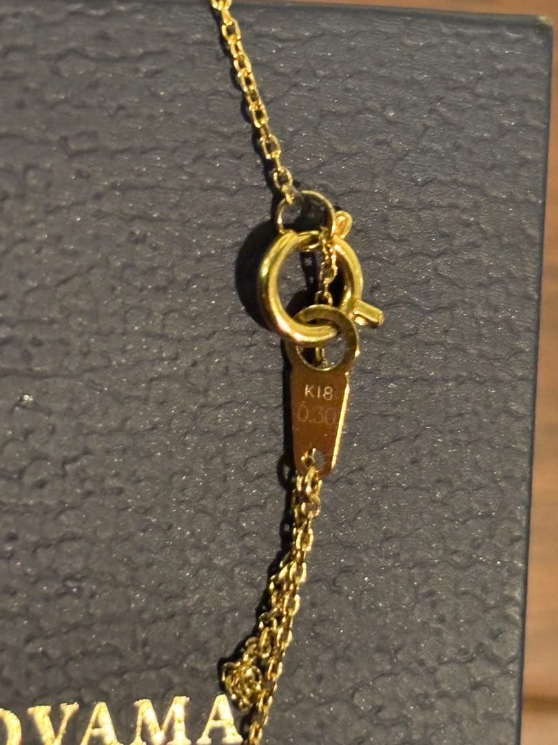 美品Vendome Aoyama K18ゴールド　ダイヤモンドリュールネックレス