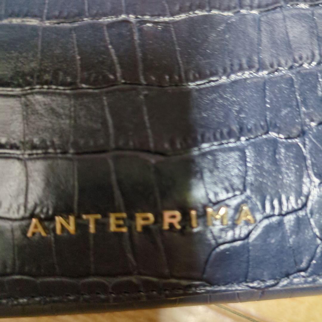 ANTEPRIMA ネイビー 二つ折り財布