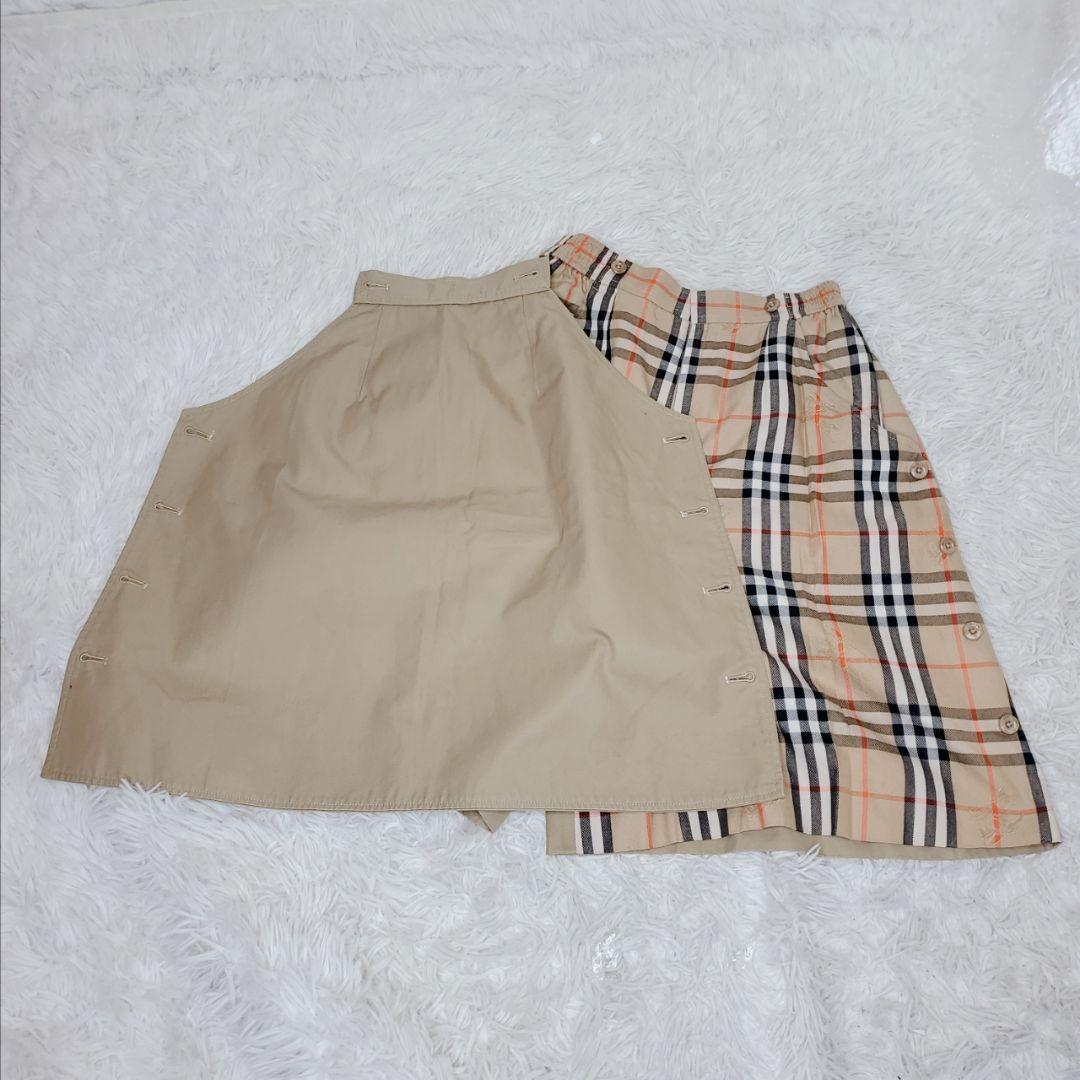 バーバリーズ　スカート風キュロット　2WAY ノバチェック