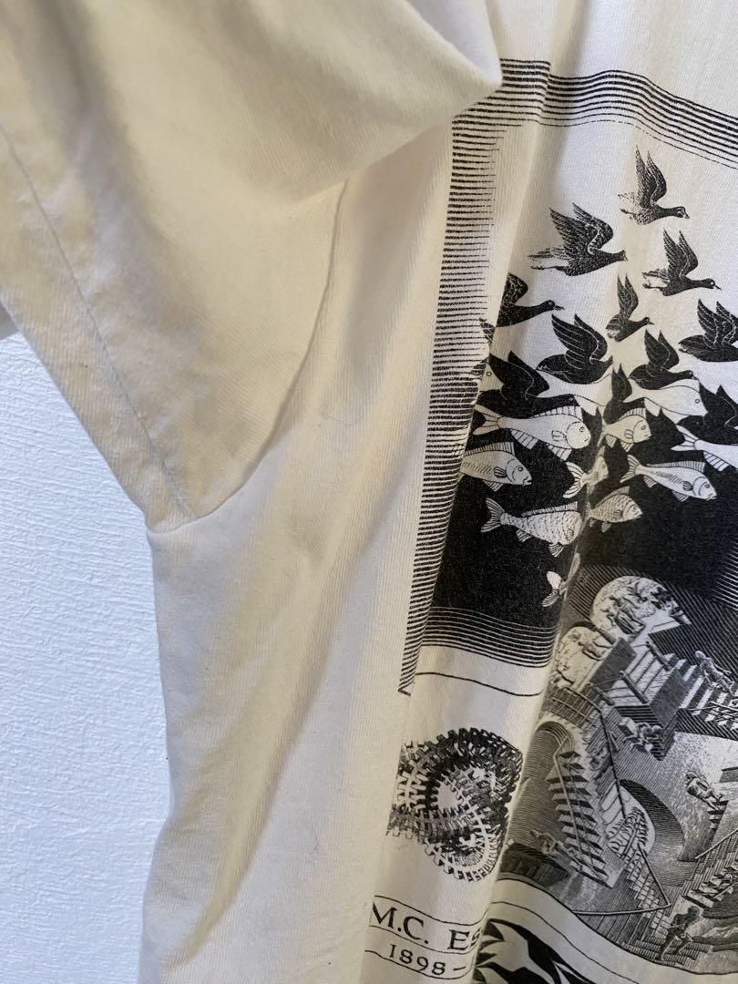 M.C.Escher エッシャー L白 アートTシャツ ヴィンテージ 画像7