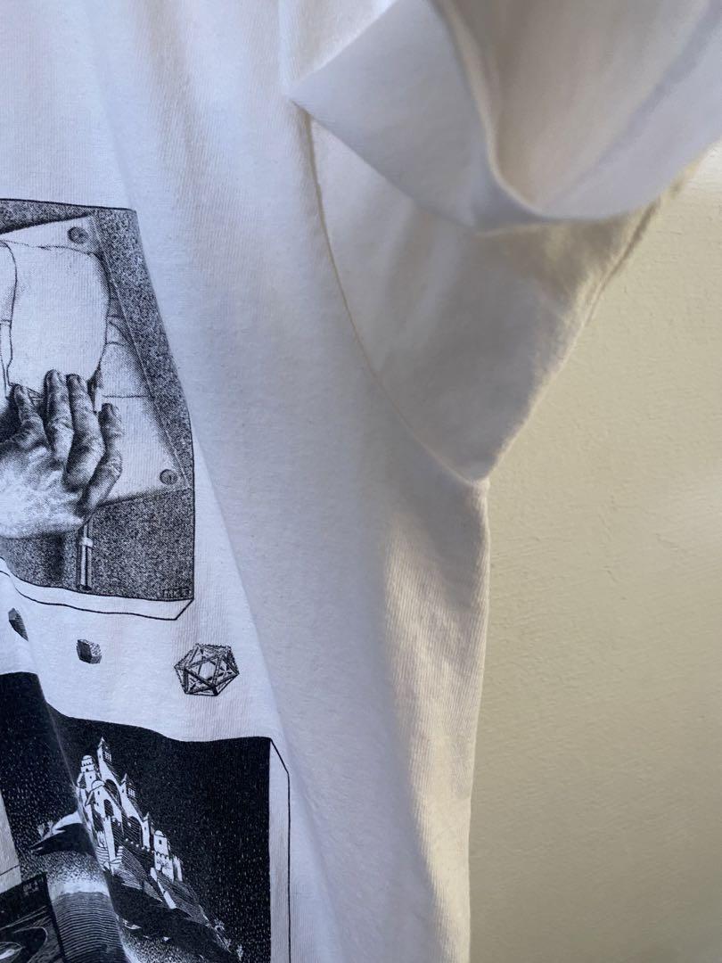 M.C.Escher エッシャー L白 アートTシャツ ヴィンテージ 画像8