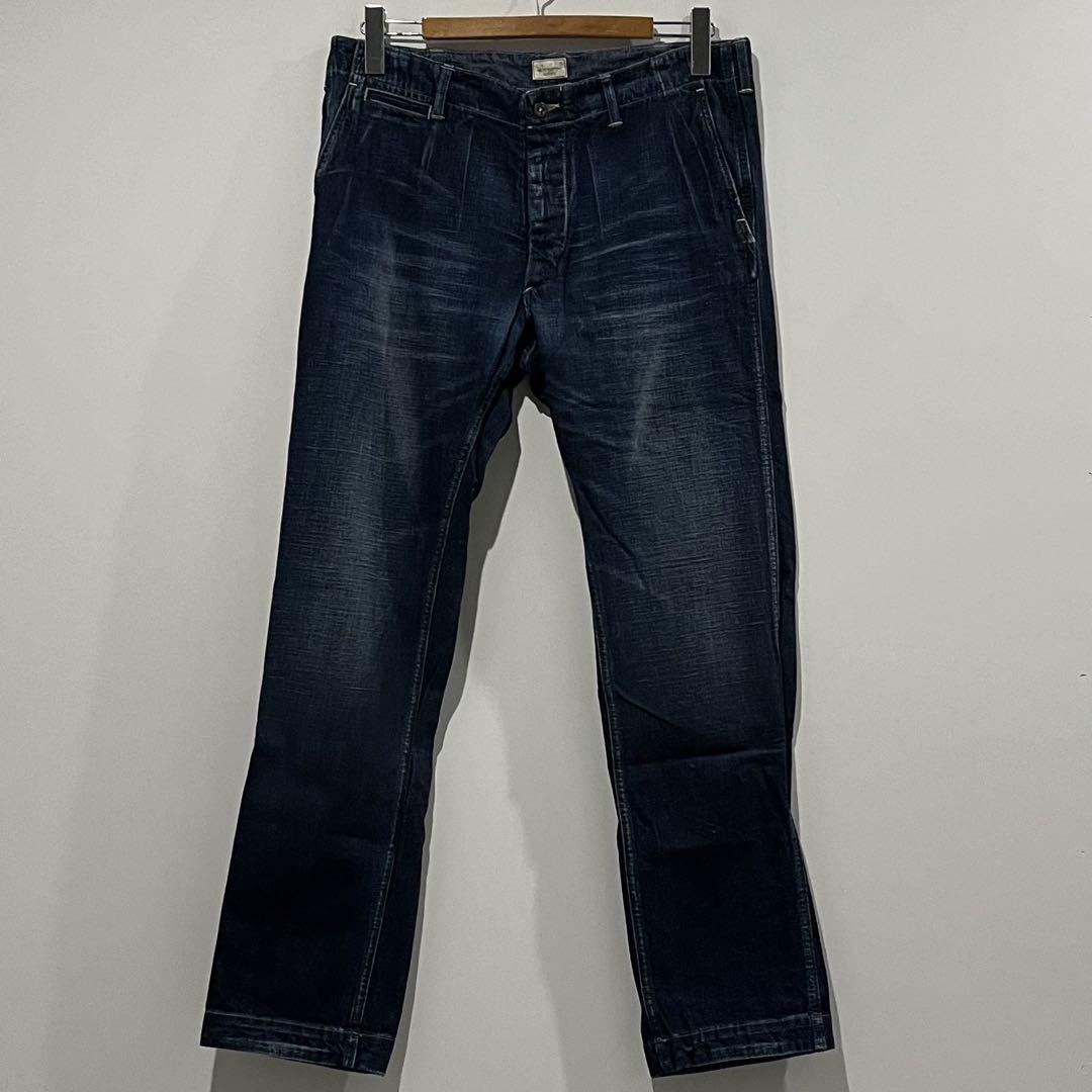 ラルフローレン デニム トラウザーズ パンツ シンチ バックル バック W32