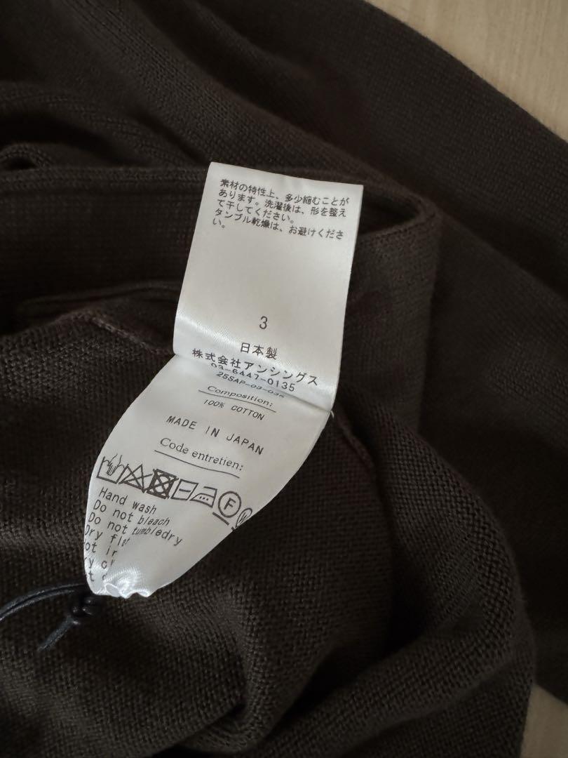 トップス A.PRESSE CottonKnit Polo Collar Cardigan