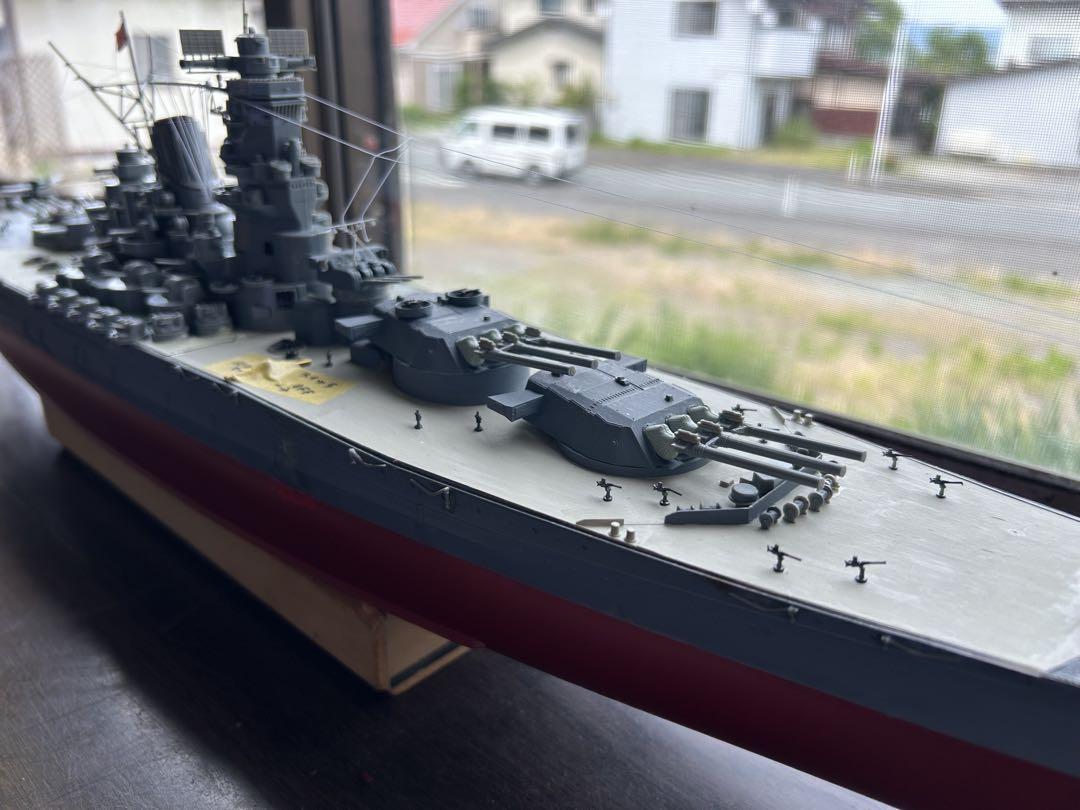 超精密戦艦大和80cmサイズ、細部まで仕上げてあります(オブジェ用)