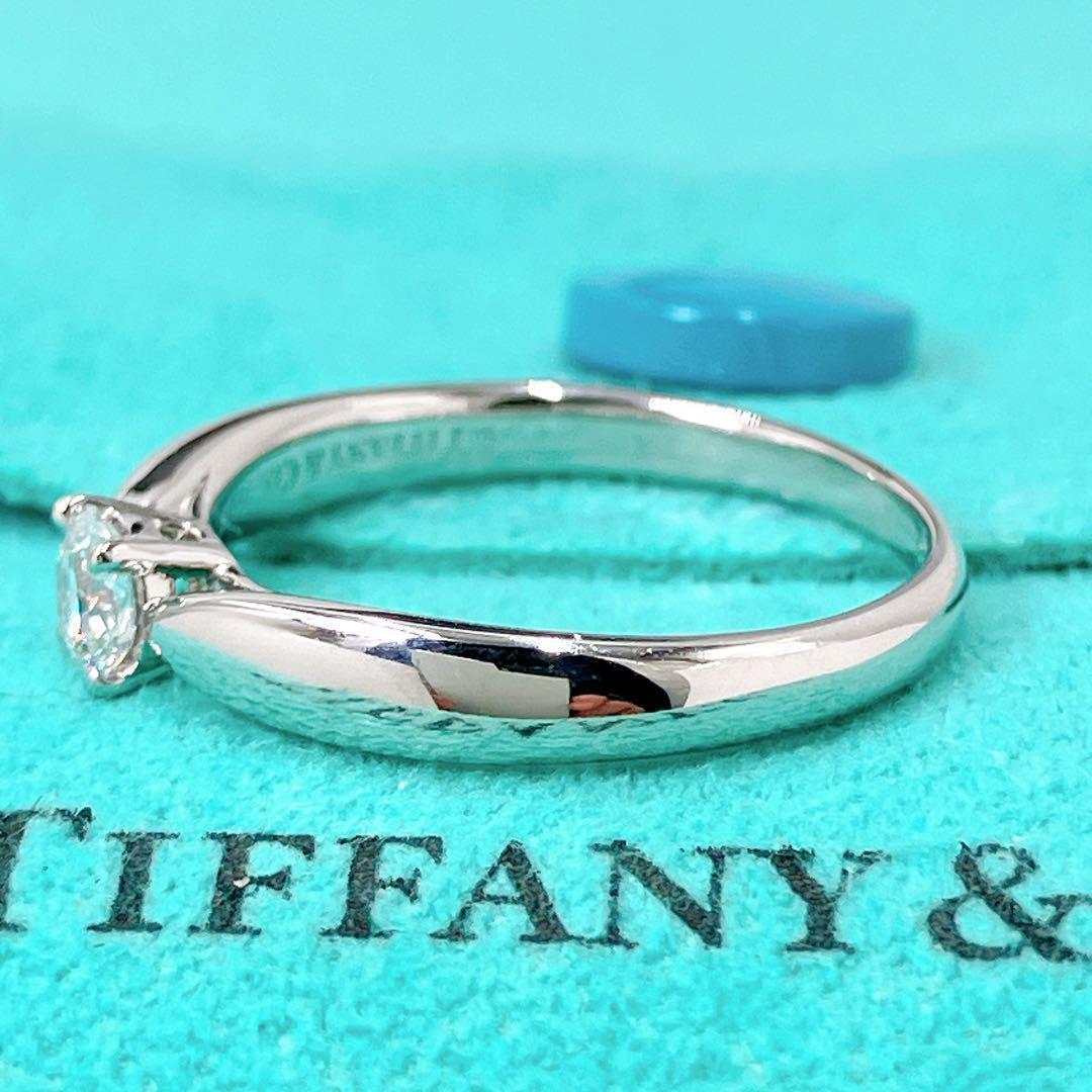 極美品 ティファニー ハーモニー リング 8号 ダイヤ 0.2ct プラチナ