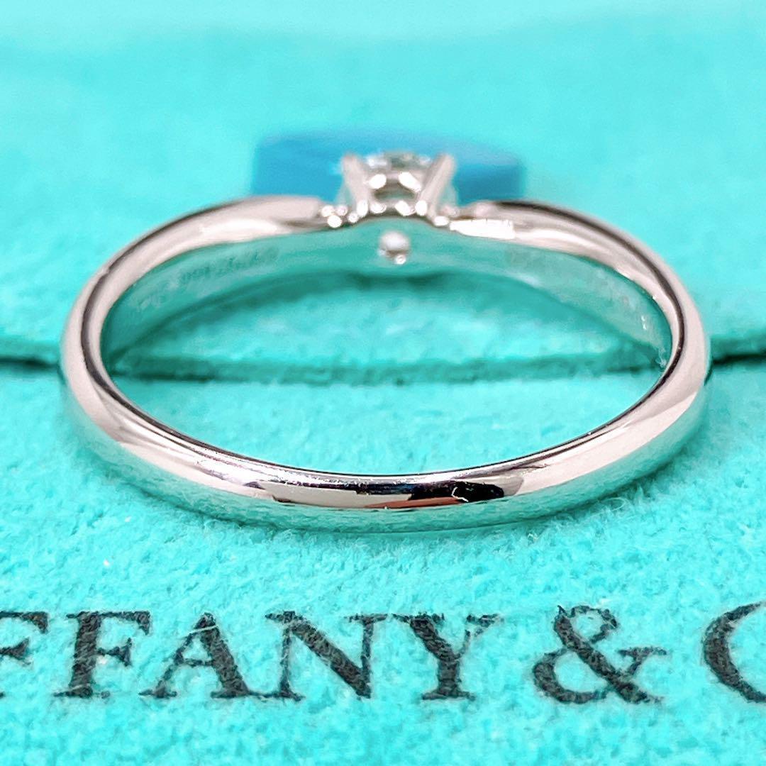 極美品 ティファニー ハーモニー リング 8号 ダイヤ 0.2ct プラチナ