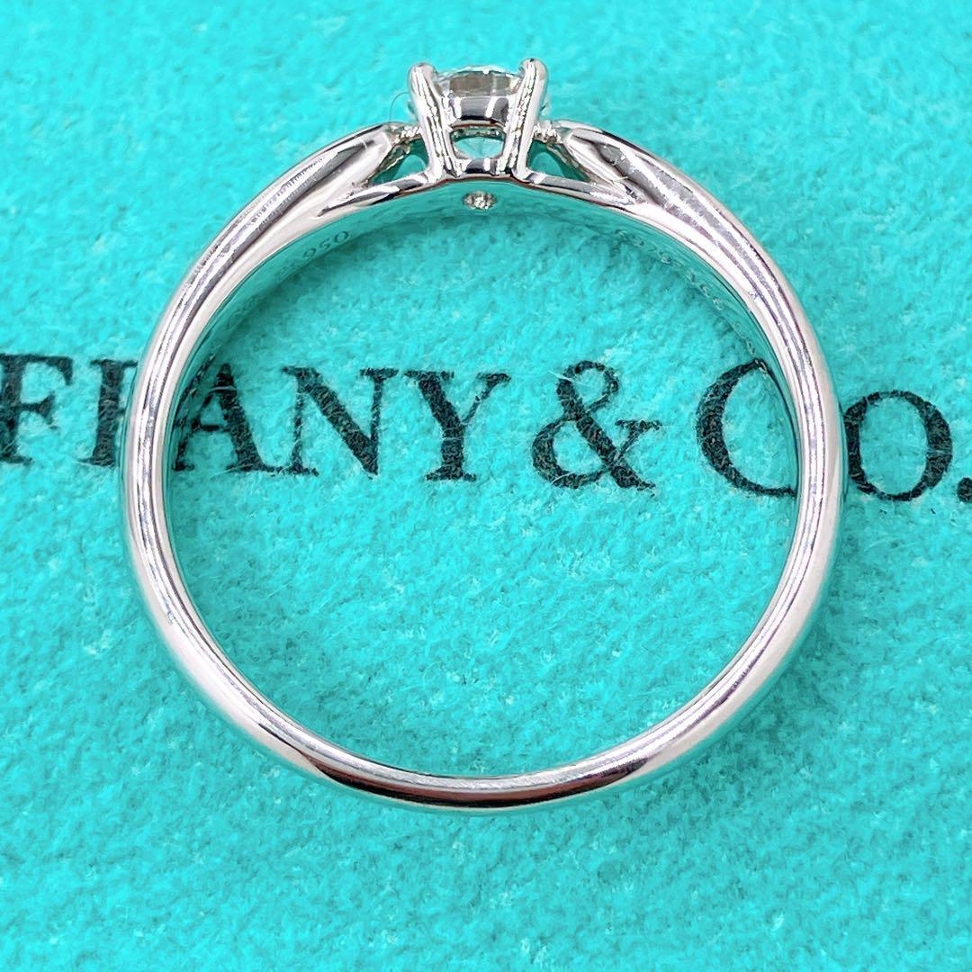 極美品 ティファニー ハーモニー リング 8号 ダイヤ 0.2ct プラチナ