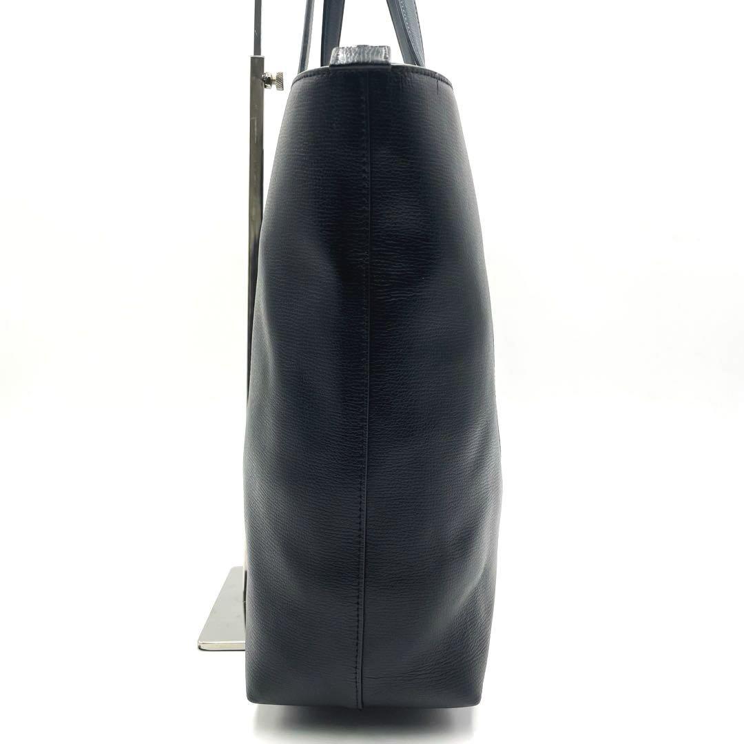 【極美品】ポールスミス　トートバッグ　ブラック　レザー　A4収納可