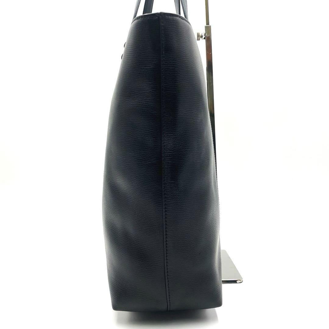 【極美品】ポールスミス　トートバッグ　ブラック　レザー　A4収納可