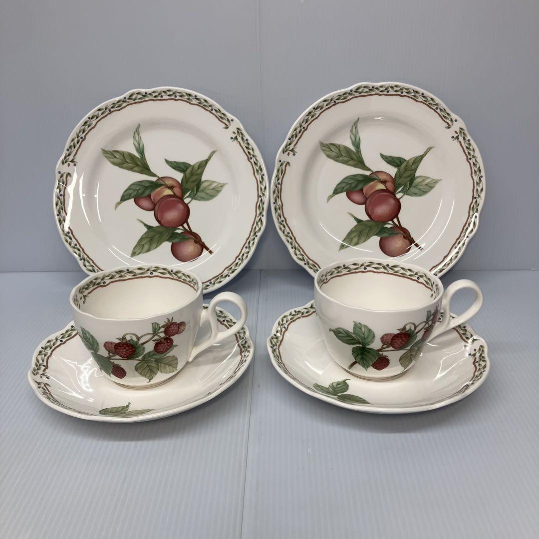 【Noritake】オーチャードガーデン　カップ　ソーサー　ペア　プレート　2枚