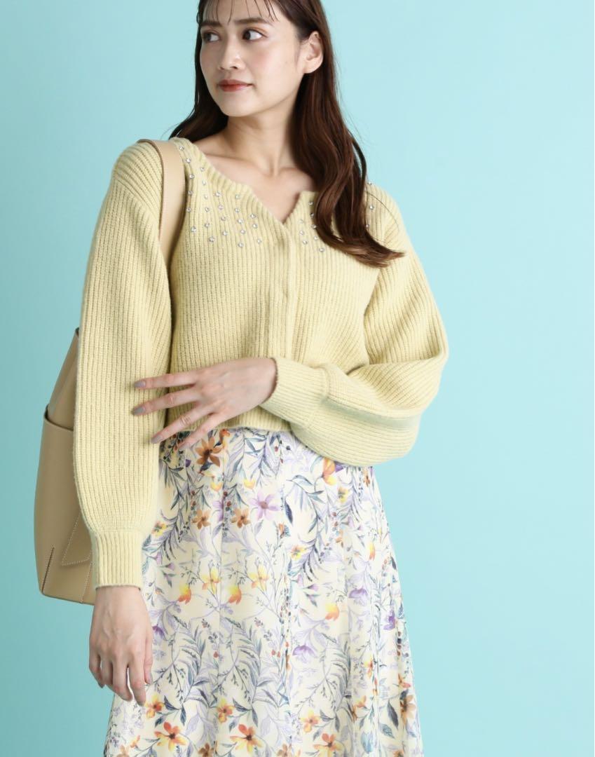 送料無料 通販 ファッション JILL by JILLSTUART ミドルゲージビジューカーデ カーディガン