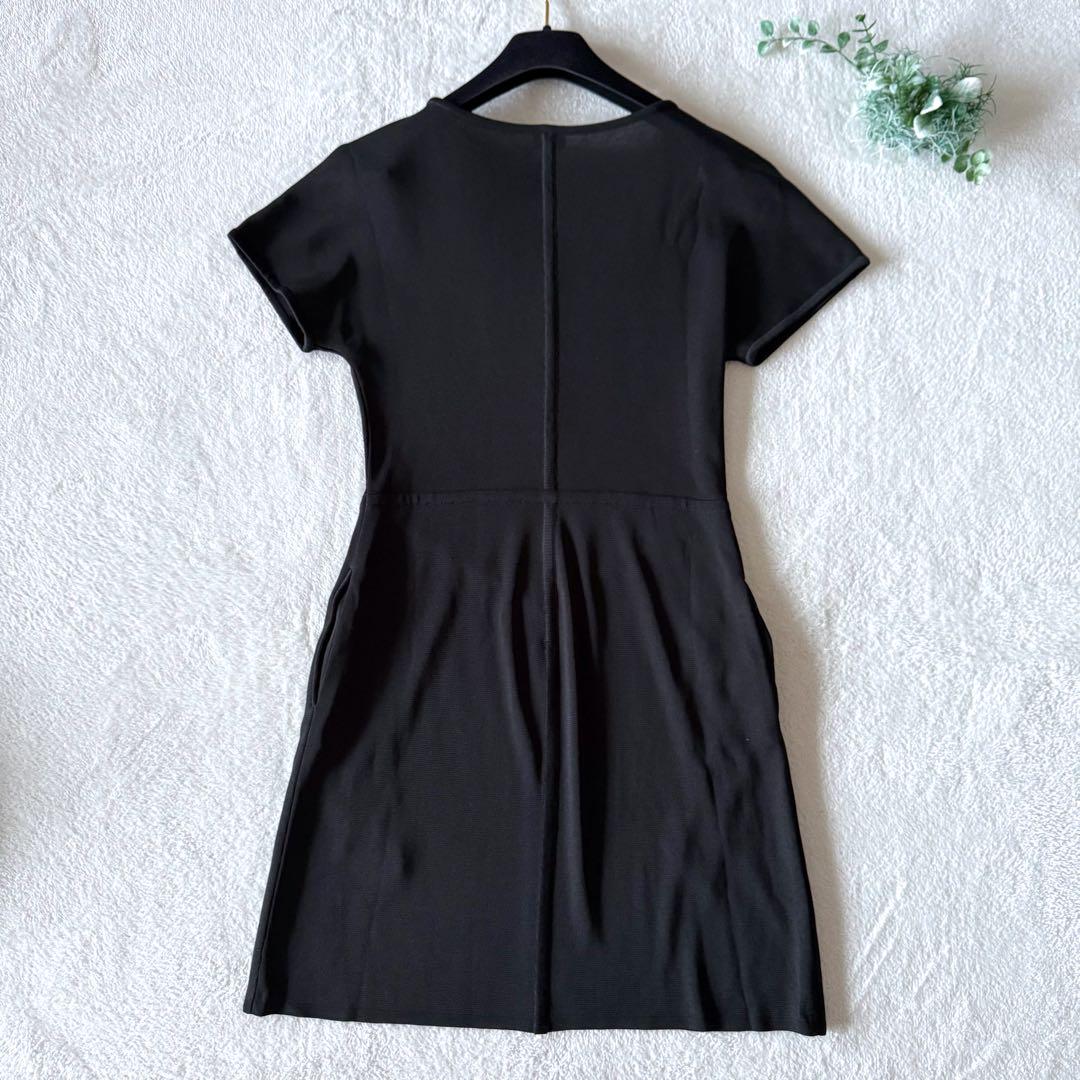 半額 50％OFFの通販 FOXEY フォクシー ブラック ニットチュニックワンピース トップス