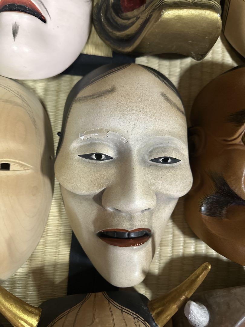 手彫り木製能面35点