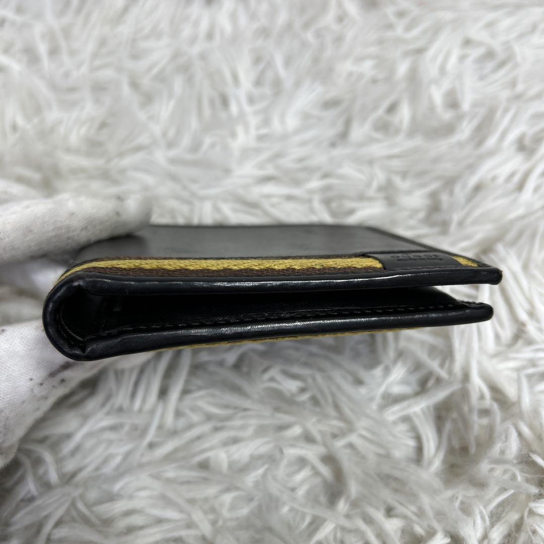 GUCCI シェリーライン　二つ折り レザー 財布 ウォレット　箱付き