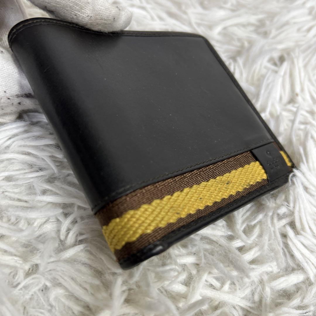 GUCCI シェリーライン　二つ折り レザー 財布 ウォレット　箱付き