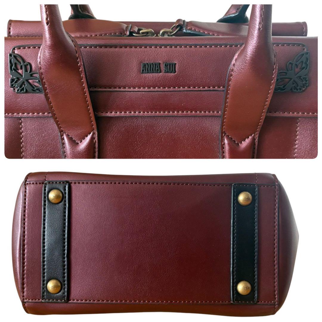 美品 希少レアANNA SUI y2k 2way ショルダーバッグ ブラウン