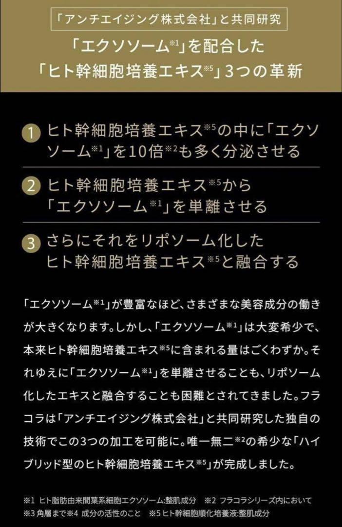 ▪️ fracora ヒト幹細胞 エクソソーム 原液 30mlアンチエイジングケア